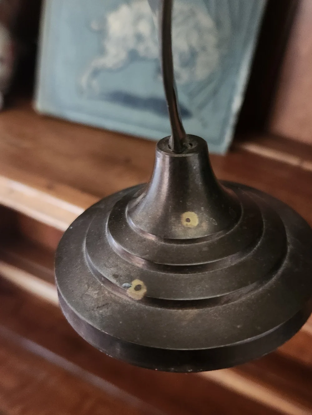 Brass Twist Candlestick Holder - Antique Finish